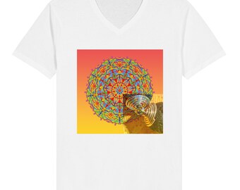 V-neck T-shirt - white