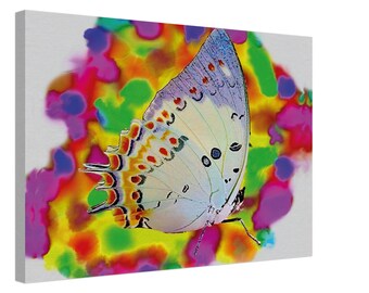 Butterfly Batik - Canvas Print - Size 60 cm x 40 cm