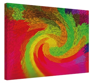 Pixel image in a whirlpool canvas print - size 60 cm x 40 cm
