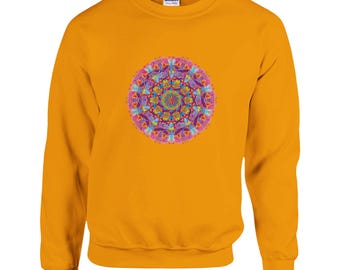 Mandala Violet - Classic Unisex Crewneck Sweatshirt | Gildan® 18000