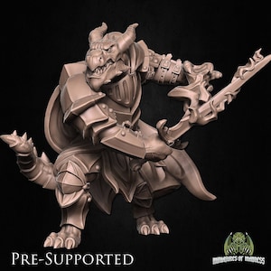 Dragonborn Paladin, Gargax Darkoat | Miniatures of Madness