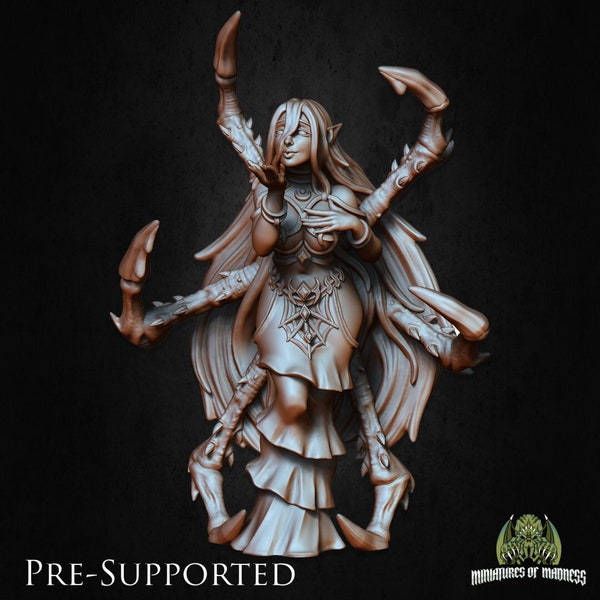 Lyandra Spider Queen Dark Elf Drow | Miniatures of Madness