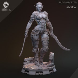 Drow Elf Figher | Hanza | MythReal Games
