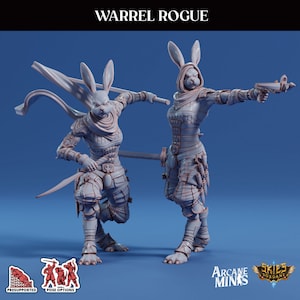 Rabbit Folk Rogue | Risky Racing | Arcane Minis