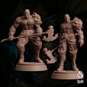 Earth Genasi Barbarian | Arcane Minis