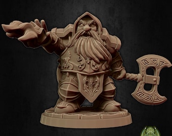 Dorfas the Eldritch Knight, Zwergenkämpfer | Miniaturen des Wahnsinns