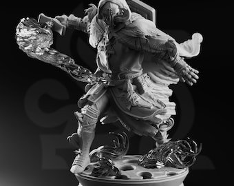 Embernos - Fire Genasi Crusader | War of the Elements | DM Stash