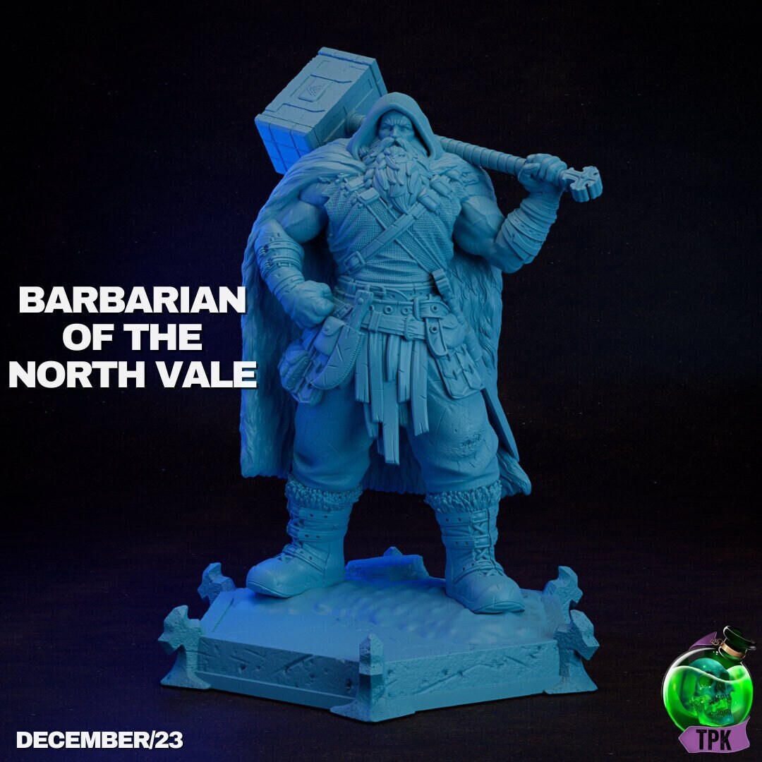 Barbarian of the North Vale | TPK Lab - Etsy