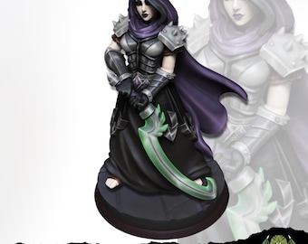 Beatrix la Segadora - Luchadora, Paladín, Bruja, Clériga / Miniatures of Madness