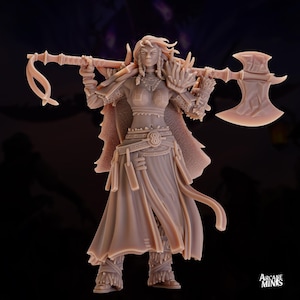 Frost Barbarian, Human Female | Arcane Minis
