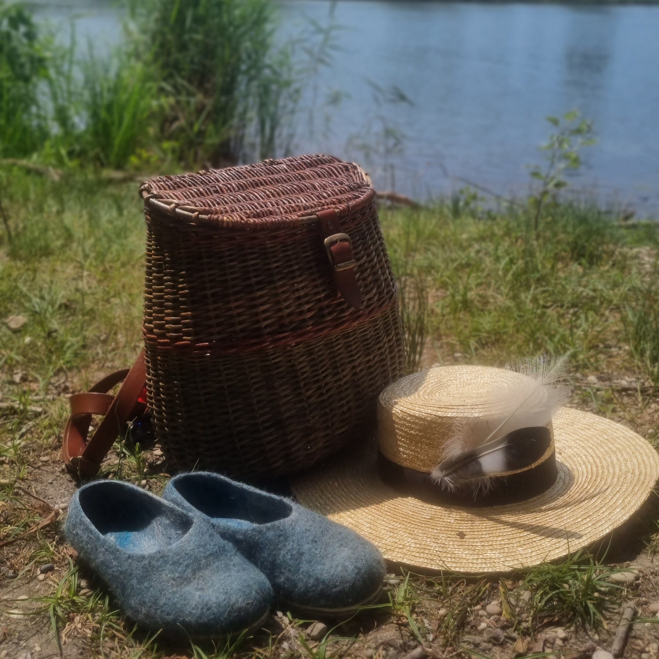 Harvesting Basket Zxpjkyu PP Basket Outdoor Backpack Hand Woven