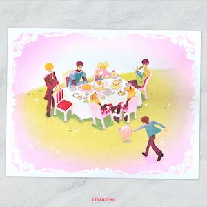 Ouran High School Host Club Risograph Print