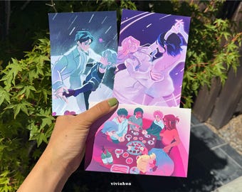 Alien Stage small prints, risograph (mizisua, ivantill)
