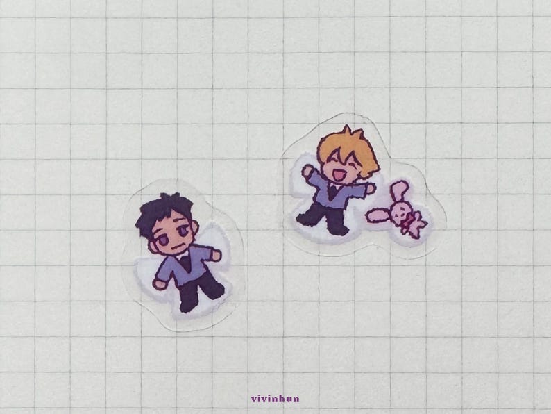 Ouran Highschool Host Club stickersheet - water resistant matte image 5
