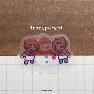 Ouran Highschool Host Club stickersheet - water resistant matte Transparent
