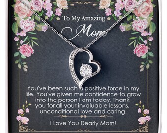 Heart Pendant Necklace For Mom