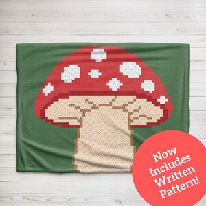 C2C Pilz-Decke Häkelanleitung: Graphgan (PDF Pattern)