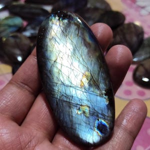 Natürliche lila Feuer Labradorit Cabochon, ovale Form Labradorit, lila Labradorit, Heilung Kristall, Labradorit Edelstein, Schmuckherstellung