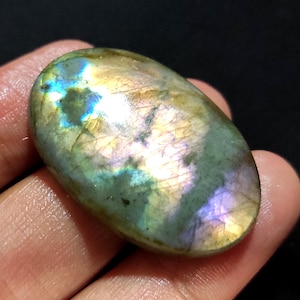 Multi Feuer Labradorit Cabochon, ovale Form Labradorit, blauer Labradorit, Heilkristall, Labradorit Edelstein, Labradorit für Schmuck
