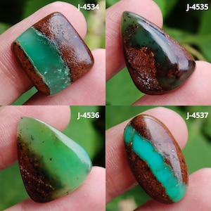 Natuurlijke edelsteen van biochrysopraas, cabochon van chrysopraas, platte achterkant van bio chrysopraas, groene chrysopraassteen, los chrysopraaskristal