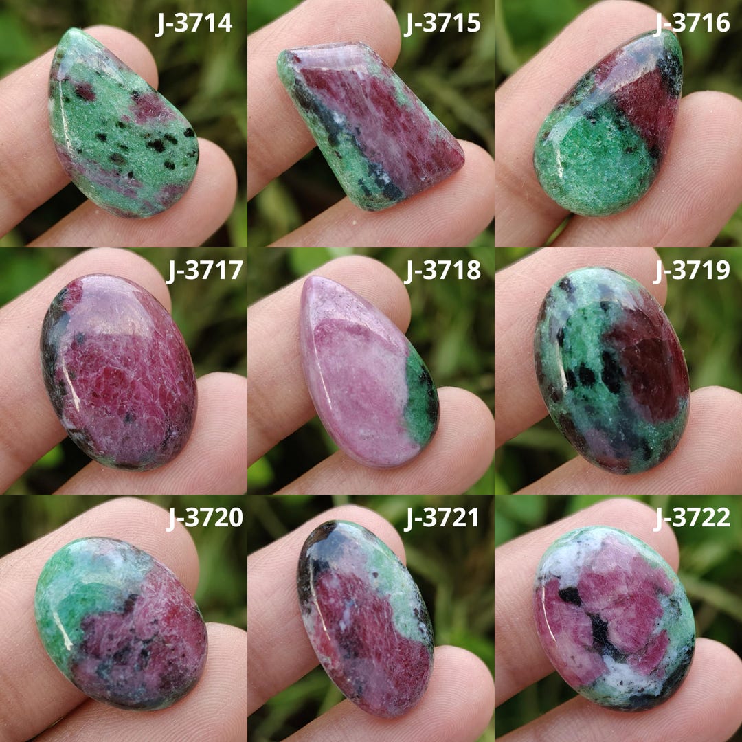 Ruby Zoisite, Ruby in Zoisite, Anyolite, Fancy Shape Ruby