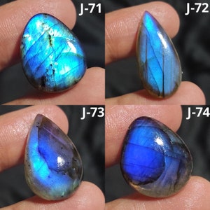 Cabochon di Labradorite Blu Fuoco, Labradorite di Forma Mista, Labradorite Blu, Cristallo Curativo, Pietra Preziosa di Labradorite, Pietra per la Creazione di Gioielli