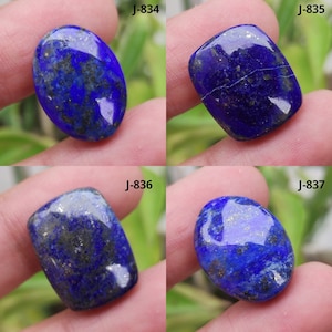 Natuurlijk lapiskussen cabochon, lapis lazuli-edelsteen, gladde, gepolijste lapis lazuli, lapis lazuli-steen, blauwe lapis lazuli