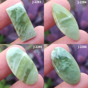 Natuurlijke serpentijn cabochon, gladde serpentijn cabochon, gemengde vorm losse edelsteen, groene serpentijn losse edelsteen, gepolijste serpentijn #JJ