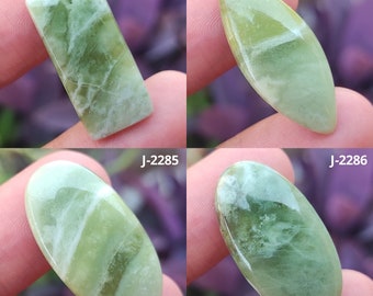 Natural Serpentine Cabochon, Smooth Serpentine Cabochon, Mix Shape Loose Gemstone, Green Serpentine Loose Gemstone, Polished Serpentine #JJ