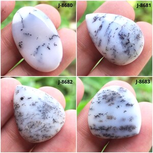 Dendriet opaal edelsteen, dendriet opaal druzy edelsteen, gepolijste edelsteen, fancy vorm dendriet opaal steen losse edelsteen maken voor sieraden