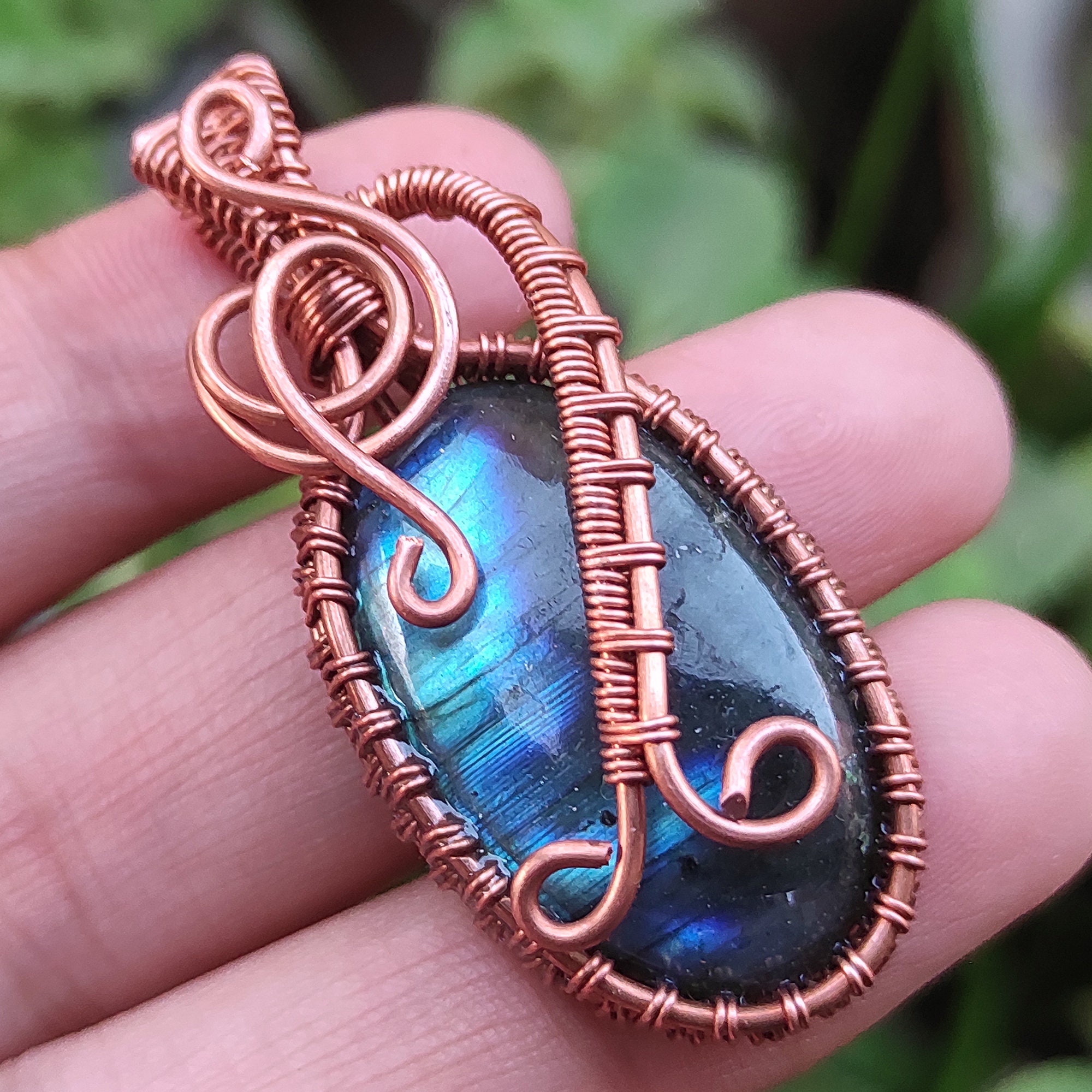 Lapis Lazuli Gemstone Handmade Copper Wire Wrap Gift Jewelry Pendant 2 Lapis Lazuli Gemstone Handmade Copper Wire Wrap Gift Jewelry Pendant 2