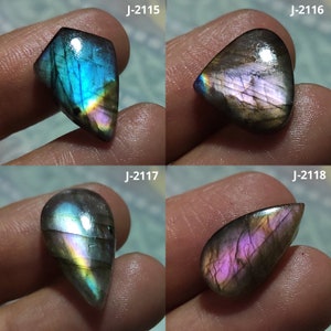 Verbazingwekkende paarse vuur labradoriet cabochon, peervorm labradoriet, paarse labradoriet, helende kristal, labradoriet edelsteen, magische steen