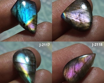 Amazing Purple Fire Labradorite Cabochon, Pear Shape Labradorite, Purple Labradorite, Healing Crystal, Labradorite Gemstone, Magical Stone