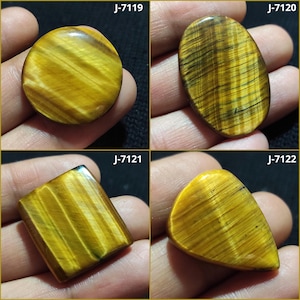 Natuurlijke edelsteen tijgeroog, cabochon tijgeroog, tijgeroogkristal, gepolijste edelsteen, plaksteen cabochon, losse cabochon, sieraden maken
