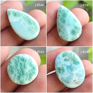 Prawdziwy kaboszon z oceanicznego larimaru, kamień pektolitowy, niebieski larimar, kamień szlachetny larimar, kamień larimar, polerowany larimar, kryształy larimaru