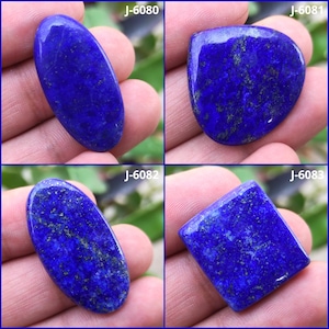 Cabochon di lapislazzuli naturale, pietra preziosa di lapislazzuli, lapislazzuli levigati e piatti, pietra di lapislazzuli, lapislazzuli di forme miste #JJ