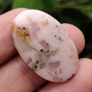 Cabochon d'opale rose, opale rose en vrac, opale pierre précieuse, pierre d'opale, opale gemmes, pierre précieuse en vrac, opale rose ovale, cabochon pour la fabrication de bijoux