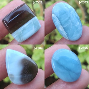Cabujón de ópalo azul natural de Owyhee, piedra preciosa suelta, piedra de nacimiento, cristal de ópalo azul, cabujón pulido a mano, piedra preciosa azul, piedra de ópalo ovalada #JJ