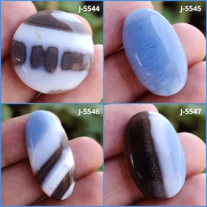 Blauer Opal Cabochon loser Edelstein, erstaunlicher blauer Opal Cabochon für die Anhängerherstellung, Designer Cabochon, blauer Opal, Hand polierte ovale Form