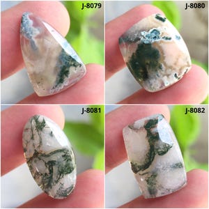 Cabochon di agata muschiata, agata muschiata verde, cabochon a pera, agata muschiata, pietra di agata muschiata, agata muschiata naturale, cabochon di agata muschiata, pietra preziosa sciolta
