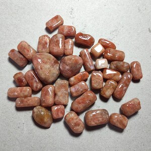 Sunstone Tumble, getrommelt Sonnenstein, Sonnenstein, polierte Sonnenstein Trommeln, Kristall Trommeln, energetisieren Sie Ihr Leben, Bohrstein, Sonnenstein Perlen