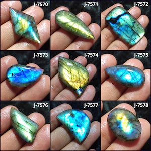 Birnen Form Labradorit Cabochon, Blau auffälliger Labradorit, Labradorit Kristall, Labradorit Anhänger, polierter Edelstein, loser Edelstein