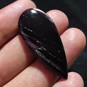 Cabochon a forma di pera di iperstene naturale, pietra preziosa sfusa, pietra preziosa di iperstene lucida per la creazione di gioielli, iperstene per ciondolo, regalo per lei
