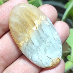 Cabochon di agata dendrite naturale, pietra preziosa ovale, pietra di agata dendrite, agata dendrite per collana, pietra di agata dendrite avvolta in filo per gioielli