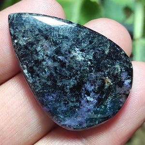 Natürliche Charoite Cabochon, Lila Charoite lose Stein, Birne Edelstein, Beidseitig poliert Anhänger Stein, Charoite Edelstein Für Schmuck