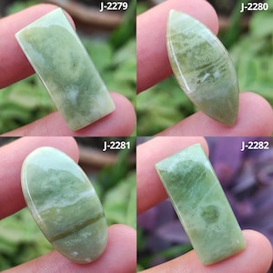 Bester Serpentin Cabochon, glatter Serpentin Cabochon, Mix Form loser Edelstein, grüner loser Serpentin Edelstein, polierter Serpentin #JJ
