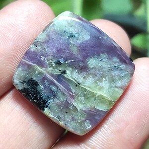 Natürliche Charoite Cabochon, Lila Charoite lose Stein, Kissen Edelstein, Beidseitig poliert Anhänger Stein, Charoite Edelstein Für Schmuck