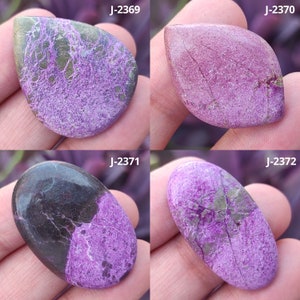 Cabochão Stichtite Roxo Genuíno, Forma Misturada Stichtite, Cabochão Solto, Pedra Preciosa Stichtite Roxa, Pedra Stichtite Atacado Para Jóias