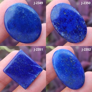 Echter Lapis Lazuli Cabochon, Lapis Lazuli Edelstein, Glatte Flache Rückseite Poliert Lapis Lazuli, Lapis Lazuli Stein, Mix Form Lapislazuli #JJ