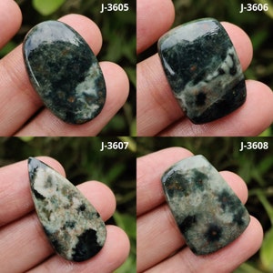 Seltene natürliche Ozean Jaspis Cabochon, glatt polierte Cabochon mit flacher Rückseite, ovale Form AAA + Qualität Ozean Jaspis Kristall für die Schmuckherstellung